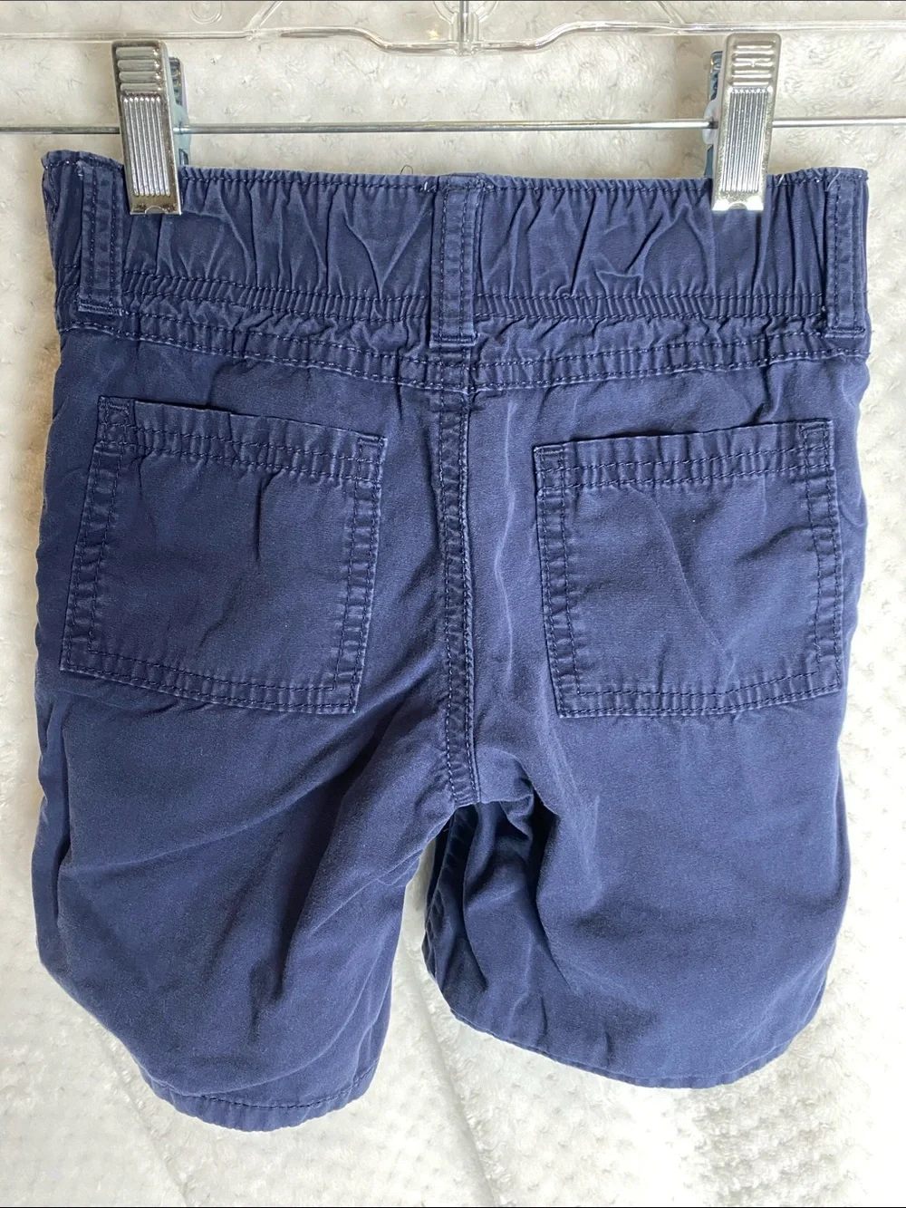 Vintage Gymboree Green & Navy Plaid Patchwork Reversible Shorts